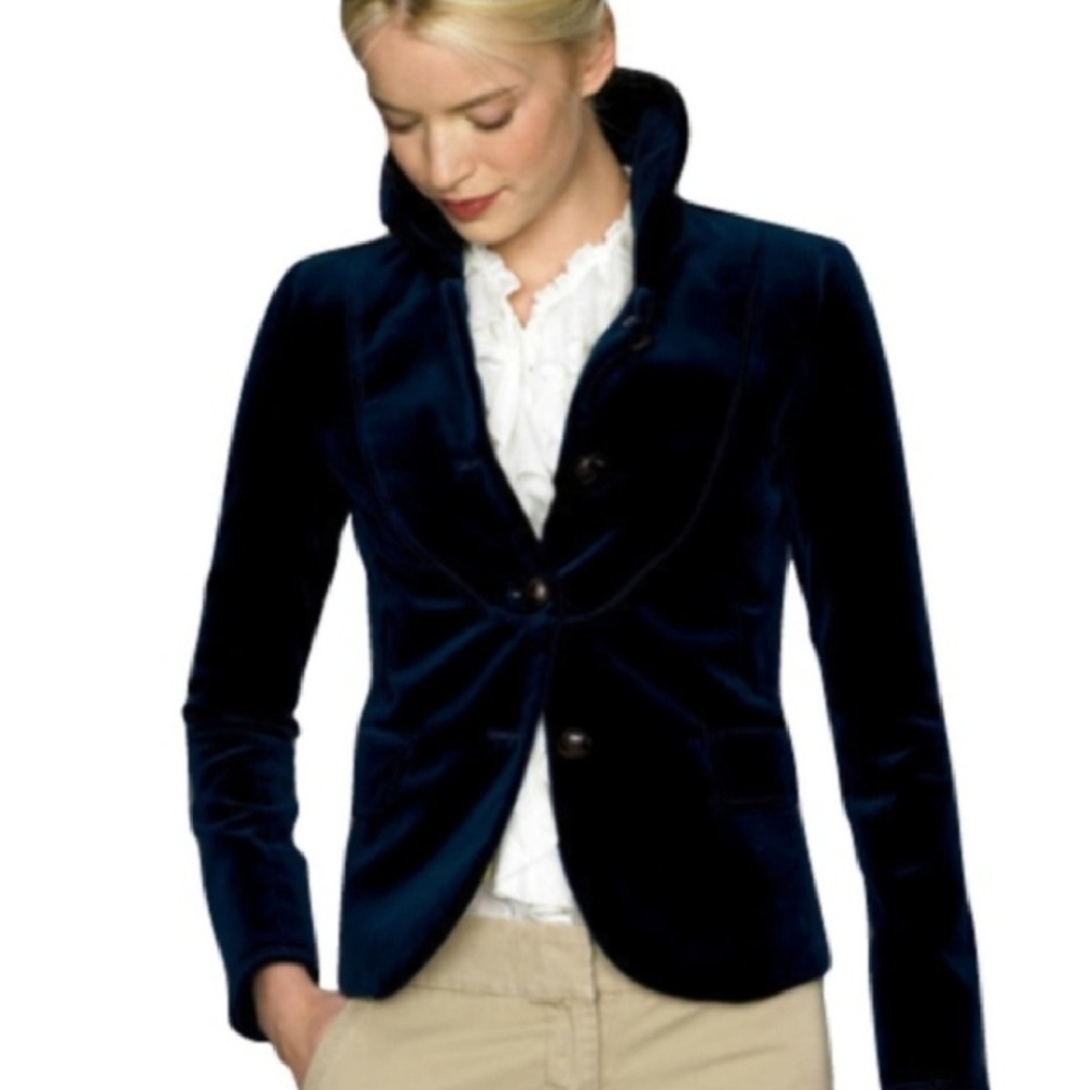 J. Crew velvet Bella jacket